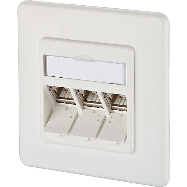 METZ CONNECT Anschlussdose E-DAT modul 3x8(8) UP 1309131002-E rws